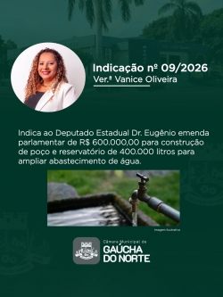 Câmara Municipal de Gaúcha do Norte realiza 1ª Sessão Ordinária de 2026