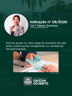 Câmara Municipal de Gaúcha do Norte realiza 1ª Sessão Ordinária de 2026