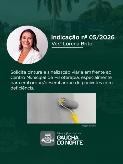 Câmara Municipal de Gaúcha do Norte realiza 1ª Sessão Ordinária de 2026