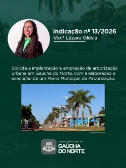 Câmara Municipal de Gaúcha do Norte realiza 2ª Sessão Ordinária de 2026