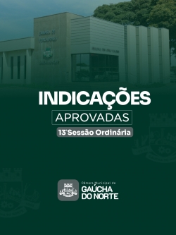 Câmara de Gaúcha do Norte realiza Sessão Ordinária nesta terça-feira, 1º de setembro