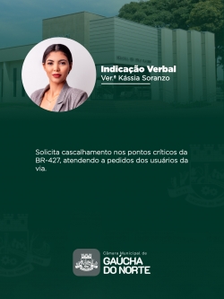14ª Sessão Ordinária da Câmara Municipal de Gaúcha do Norte é realizada nesta terça-feira